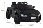 Mamido Mamido Detské elektrické autíčko Audi R8 Spyder čierne