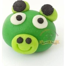 Figúrka na tortu Angry Birds prasa 2,5x4,5 cm z kokosovej hmoty - Fagos - Fagos