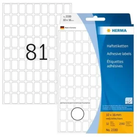 Herma Viacúčelové etikety biele 10x16 mm / Etikety / Papier matný / 2592 ks (2330)