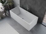 MEXEN/S - Vigo voľne stojaca vaňa 178,5 x 80, biela, sifón a prepad chróm 51251788000-01