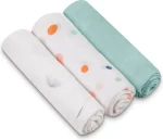 Lionelo Bambusové plienky 3ks Dot / Bambusová plienka / 70x70 cm / 100% bambus / 3 ks (LO-BAMBOO SET DOT)