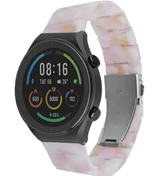 FIXED Resin Strap Candy Pink / Remienok / pre smartwatch / šírka 22 mm / živica / nastaviteľná dĺžka (FIXREST-22MM-CP)