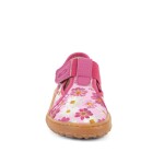 Dievčenské plátené barefoot prezuvky CANVAS T-BAR FLOWERS Froddo G1700439-4 - 36