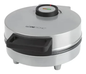 Clatronic HA 3833 čierna, strieborná / Vaflovač / 1200 W / 1 vafle / okrúhly tvar (HA 3833)