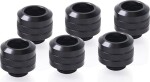 Alphacool Alphacool Eiszapfen PRO 13mm HardTube Fitting G1 / 4 - Deep Black Sixpack, connection