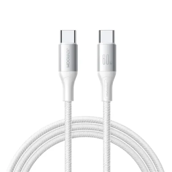 Joyroom S-A28 Flash Series Nabíjací kábel USB-C (M) - USB-C (M) 60W 1m biela (6956116797898)