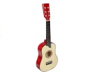 Mamido Drevená gitara s trsátkom krémová