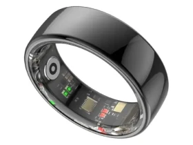 Powerton SMART RING PRO veľ. 7 čierna / Šikovný prsteň / Bluetooth 5.2 / 15 mAh / IP68 (WPSR08-B7)