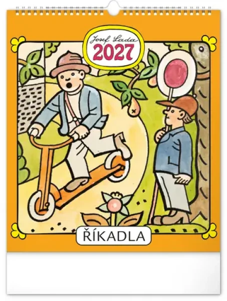 NOTIQUE Josef Lada - Říkadla 2027 / Nástenný kalendár / 30 × 34 cm