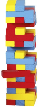 Goki Goki Zábavná hra – Nestabilná veža Jenga farebná