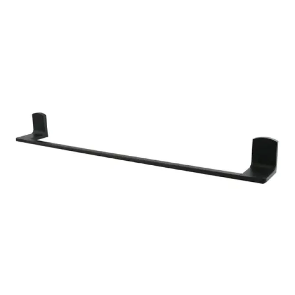 Spirella TAKU nástenný držiak na uteráky 60 cm matná čierna / oceľ (7610583210869)