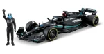 Bburago RACE Formula F1 s figúrkou jazdca - Mercedes- AMG W14 E Performance (2023) #63 Russell