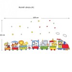 Veselá Stena Samolepka Zvierací cirkus Veľkosť: 120 x 175 cm