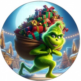 Jedlý Grinch papír s dárkami 19,5 cm - Pictu Hap - Pictu Hap