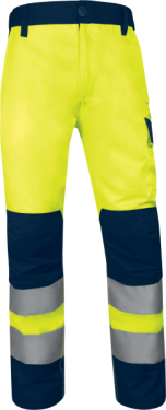 Reflexné pracovné nohavice Delta Plus M1PA2HVCL2 Farba: Žltá, Veľkosť: 3XL (M1PA2HVCL2JA3X)