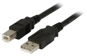 EFB USB 2.0 AB čierny / Kábel / 5 m / 480 Mbit/s (K5256SW.5)