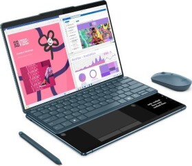 Lenovo LENOVO YOGA BOOK 9 INTEL ULTRA 7 155U/2X 13.3" 2.8K (2880X1800) OLED 400NITS GLOSSY / ANTI-FINGERPRINT, 100% DCI-P3, 60HZ, EYESAFE®, DOLBY VISION®, DISPLAYHDR? TRUE BLACK 500, GLASS, TOUCH/32GB/1TB SSD/W11P/ENG (TIDAL TEAL)
