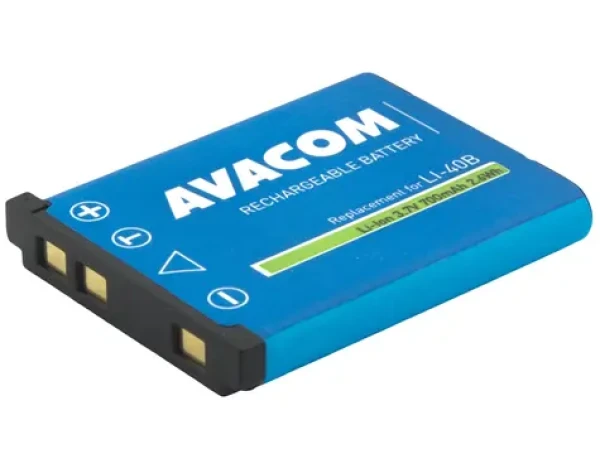 Avacom pre Olympus Li-40B Li-42B / Náhradné batérie / aj Fujifilm NP-45 Nikon EN-EL10 / Li- ION / 3,6 V / 700 mAh (DIOL-LI40-B700)