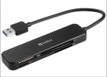 Sandberg USB 3.0 Pocket Card Reader čierna / čítačka pamäťových kariet / USB-A 3.0 / MicroSD amp; SD amp; MS amp; MMC (134-32)