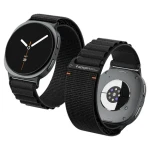 Spigen Fabric Band pre Samsung Galaxy Watch Ultra 2/1 47mm čierna / Remienok / Nylon / Kovová pracka (AMP11613)