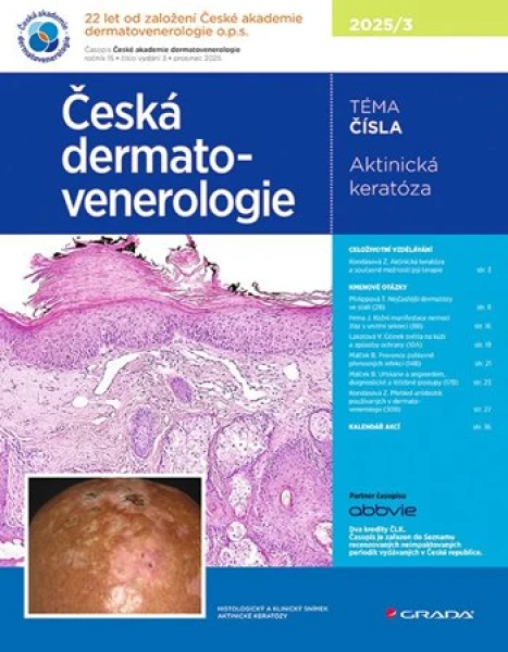 Česká dermatovenerologie 2025/3, Hercogová Třešňák Jana