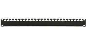 Lanview Panel pre zväzkovanie káblov / Panel pre správu káblov / 19" / 1U / čierny (RAO305BL)