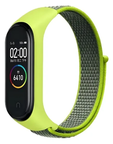 Beline NylonLoop žltá / Remienok / pre XIAOMI Mi Band 3/4/5/6/7 / nylonový