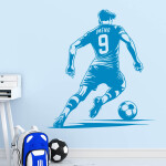 Veselá Stena Samolepka Futbalista s menom Farba: žlutá, Veľkosť: 100 x 109 cm