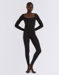 Organic Basics Everyday Scoop Neck Long Sleeve Tee Black XS
