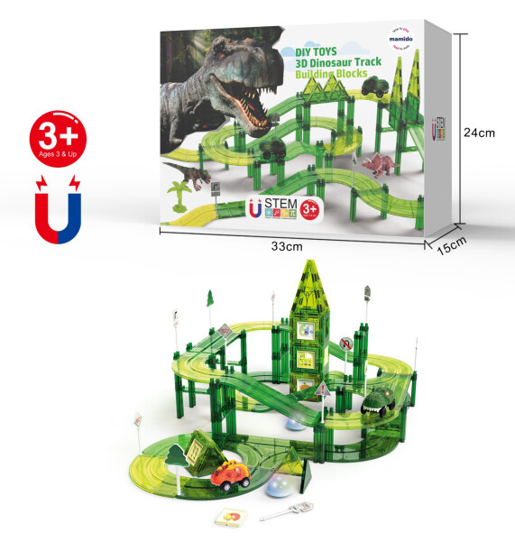 Mamido Mamido Dinosauria magnetická pretekárska dráha 164 dielov MT1497