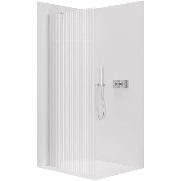 CERANO - Sprchová zástena Walk-in Onyx YL/P - 8 mm - chróm, ryhované sklo - 80x200 CER-8050BD1258