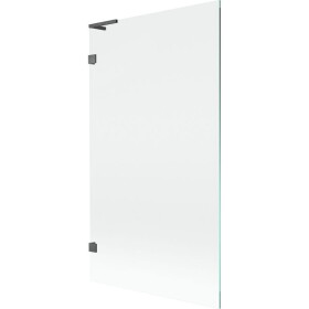 MEXEN/S - Lunar L vaňová zástena FIX 100 x 150, transparent, grafit kartáčovaná 897L-100-000-66-00