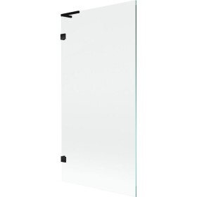 MEXEN/S - Lunar L vaňová zástena FIX 90 x 150, transparent, čierna 897L-090-000-70-00