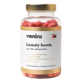 Venira Beauty Bomb nové gumové medvedíky na vlasy nechty a pokožku lesné plody 60 cukríkov