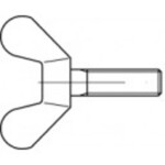 TOOLCRAFT TO-5447508 krídlová skrutka M8 16 mm DIN 316 mosaz 50 ks; TO-5447508