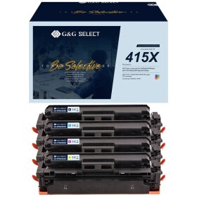 G&G W2030X/W2031X/W2033X/W2032X toner kombinované balenie náhradný HP 415X čierna, zelenomodrá, purpurová, žltá kompatibilná toner; GS-H415X-4P