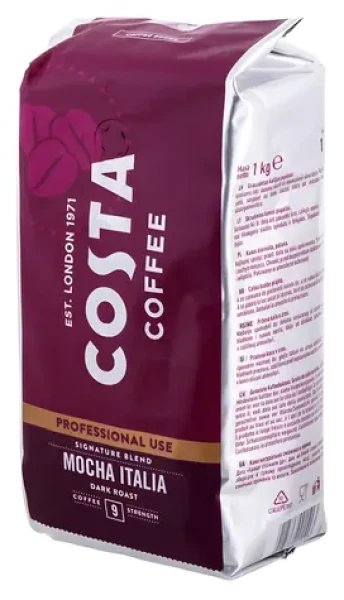 Costa Coffee Signature Blend Dark Roast 1 kg / Zrnková káva / intenzita 9 (000825)