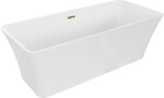 MEXEN/S - Tonia vaňa voľne stojaca 170 x 75, biela, sifón a prepad zlatá 52171707500-50