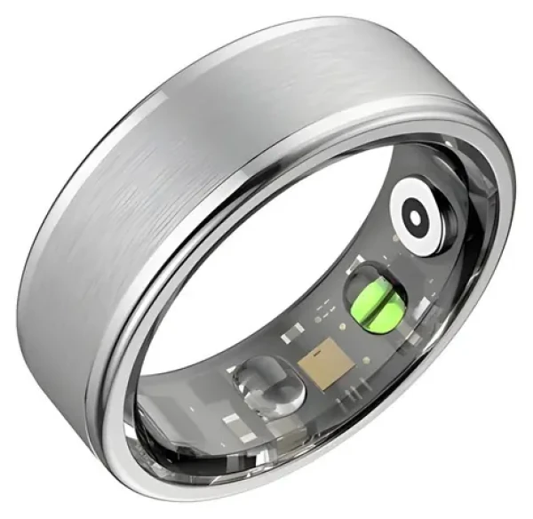 IGet SMART Ring R1 veľ. 11 strieborná / Chytrý prsteň / Bluetooth / nerezová oceľ / 5ATM (R1 Silver 11)
