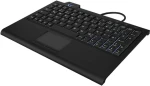 Keysonic KSK-3210ELU čierna / Mini klávesnica / Touchpad / Podsvietenie / USB / DE (60961)