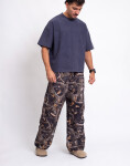Carhartt WIP Osborn Cargo Pant Camo Feather Tree, Black rinsed L
