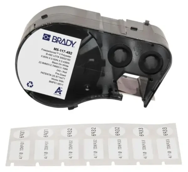BRADY FreezerBondz (M5-117-492) / Etikety / Samolepiace / Pre M510, BMP51, BMP53, M511 (M5-117-492)