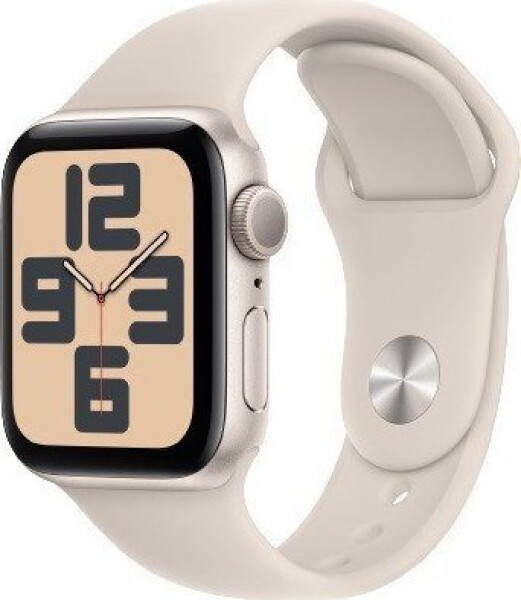 Apple Watch SE 2023 GPS 40mm Starlight Alu Sport S/M Béžový (MR9U3QP/A)