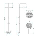 REA - Sprchová sada bez výtoku s termostatom Lungo White REA-P6731