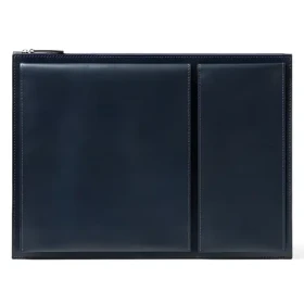 Lexon Flat LN2503B tmavo modrá / Taška na notebook / 14 "/ recyklovaná koža / 2 veľké a 2 malé vrecká (LN2503B)