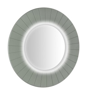 SAPHO - LUMIRO STRIP guľaté zrkadlo s LED osvetlením v ráme, priemer 75cm, verde LR750-4444S