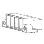 Molex 394260004 svorkovnice pre tlačiarne Pólov 4 1 ks; 394260004