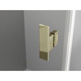 MEXEN/S - Mist HT sprchovací kút dvere krídlové pravá 120 x 100, transparent, zlato 8A5T-120-100-50-00-P