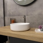 Mereo Umývadlo na dosku bez prepadu, Celie, 355x120 mm, okrúhle, keramické - pre zaslanie balíkom UC363612CP