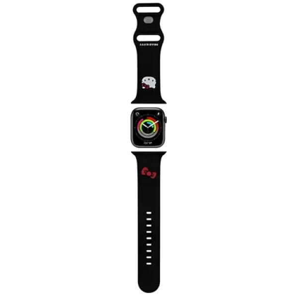 Hello Kitty Silicone Kitty Head Strap čierna / Remienok / Apple Watch 42/44/45/49mm